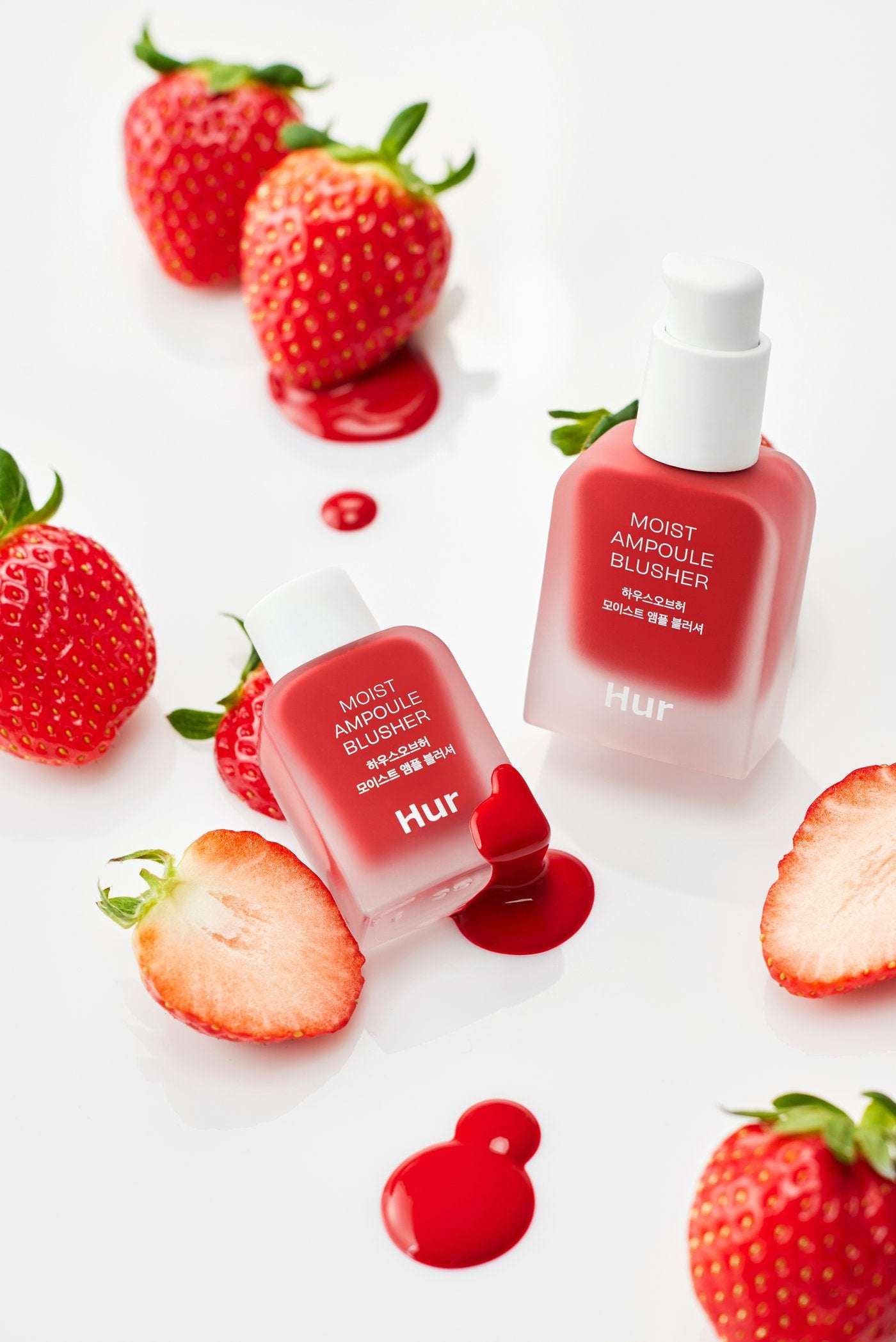 House of HUR Moist Ampoule Blusher #09 Ruby Red - Angle