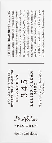 Dr.Althea 345 Relief Cream Mist 60ml - Packaging
