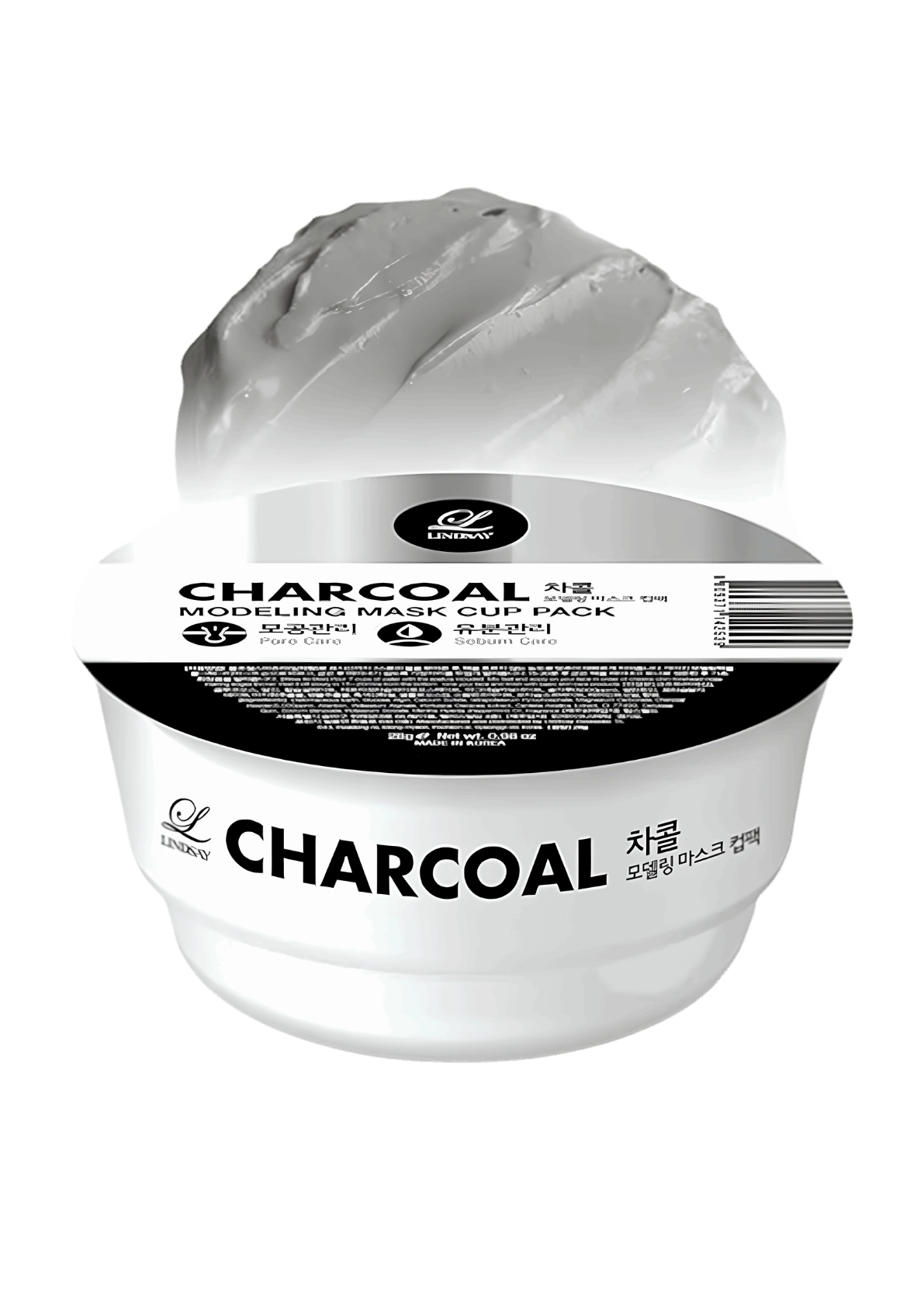 Lindsay Charcoal Modeling Mask – Detoxifying & Pore-Cleansing Korean Rubber Mask