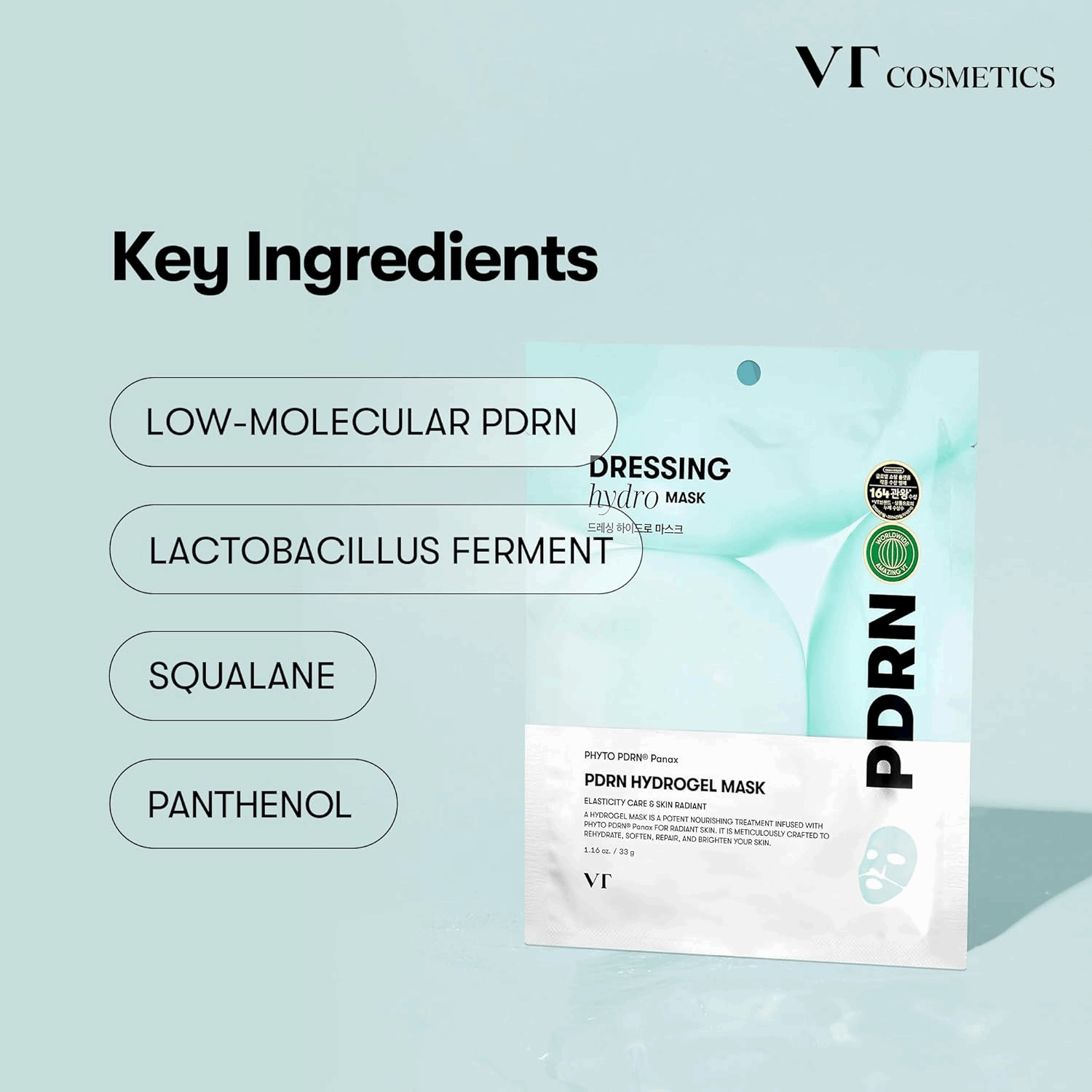 VT Cosmetics PDRN Hydrogel Sheet Mask 33g